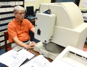 I spent hours looking at microfilm copies of old newspapers, including here at the Fauquier Library in Warrenton.